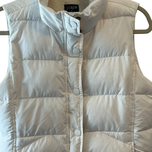 J. Crew white down blend Quilted Vest - Picture 6 of 10